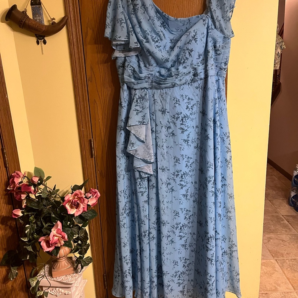 Floral Blue Dress